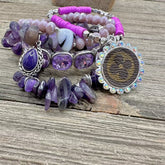 Violet Vixen Luxe Designer Bracelet Stack